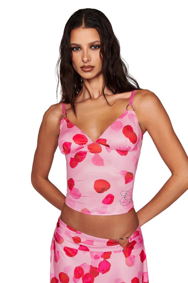 ODETTA TOP - PINK : PRETTY PETAL For Sale