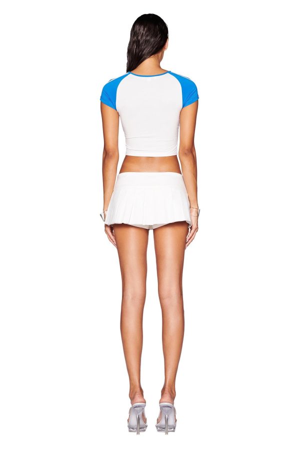 LACEY CROP TOP - WHITE For Sale - Image 3