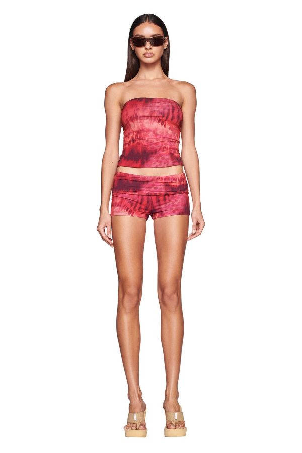 RHIANNON SHORT - RED : TATTOO : RIPPLE Online Hot Sale
