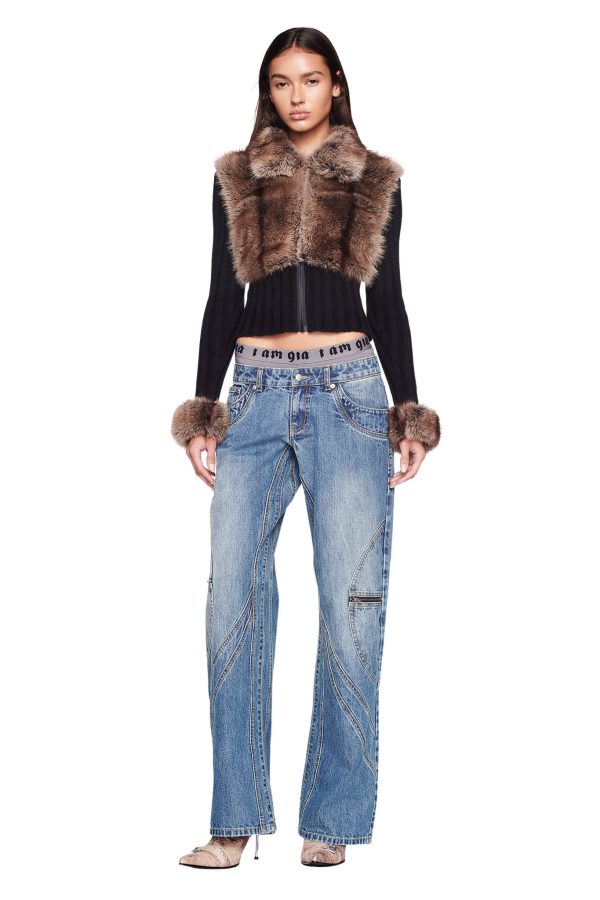 PERLO JUMPER - BROWN Fashion