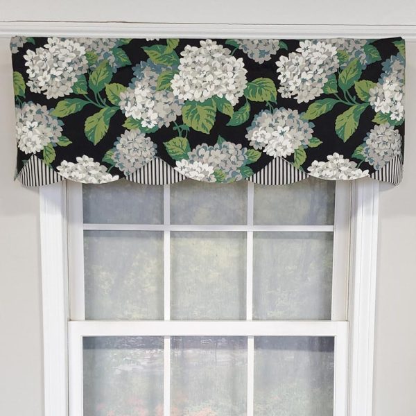 RLF Home Luxurious Modern Design Classic Summer Wind Petticoat Style Window Valance 50  x 15  For Sale - Image 2