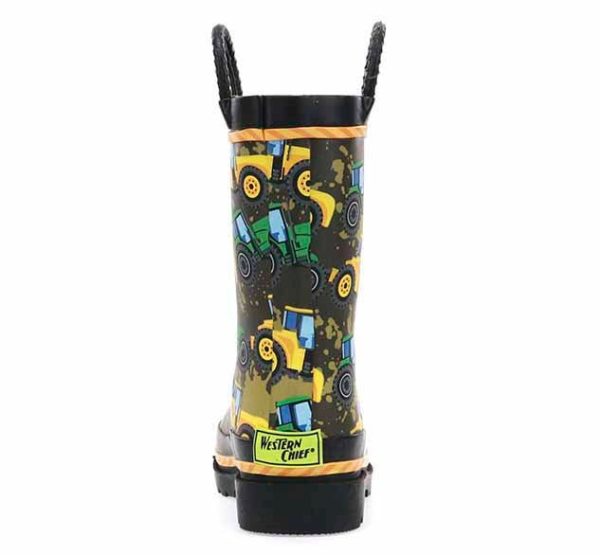 Kids Tractor Tough Rain Boot - Taupe For Sale - Image 4