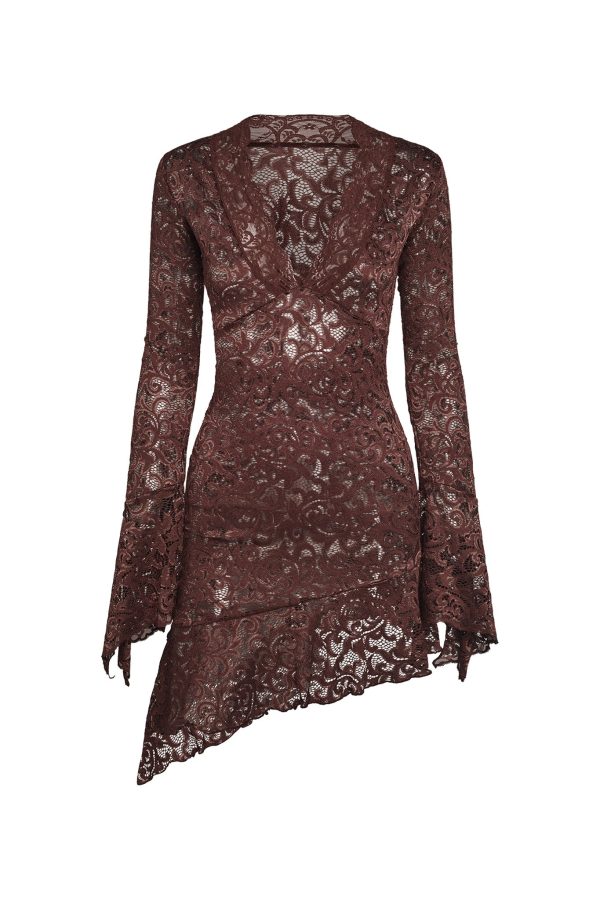 GEMMA DRESS - BROWN Cheap