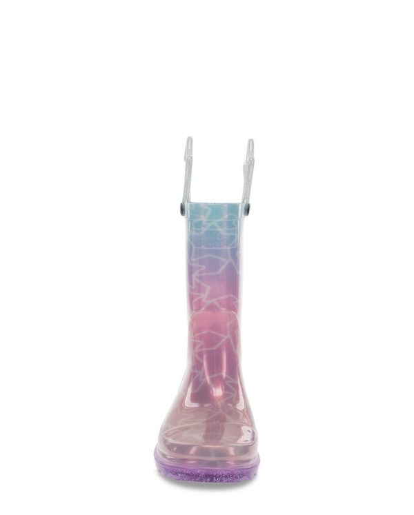 Kids Glitter Stars Lighted Rain Boot - Multi Online - Image 4