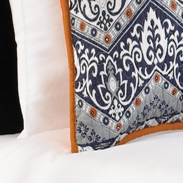 Greenland Home Fashion Medina Sham - Standard 20x26 , Saffron For Sale - Image 4