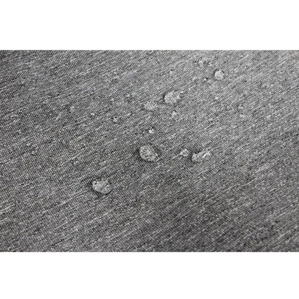 Summerset Shield Platinum 3-Layer Water Resistant Polyester Outdoor Ottoman Cover - 29x26 , Grey Melange Sale - Image 5