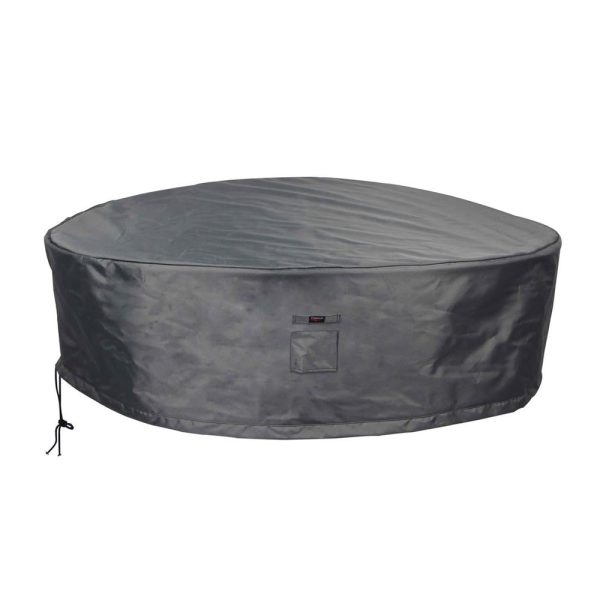 Summerset Shield Titanium 3-Layer Water Resistant Outdoor Dining Set Round Cover - Dark Grey Online Hot Sale