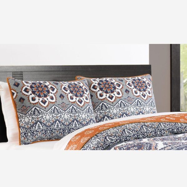 Greenland Home Fashion Medina Sham - Standard 20x26 , Saffron For Sale - Image 2