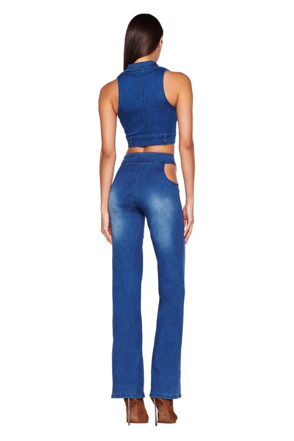 BRIT CROP - BLUE Hot on Sale - Image 3