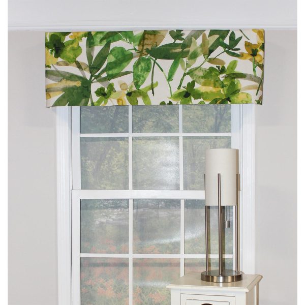 RLF Home Autumn Tailored 100% Cotton with Fully Lined 3  Rod Pocket Valnance for Windows 50  x 14  Beige Online - Image 3