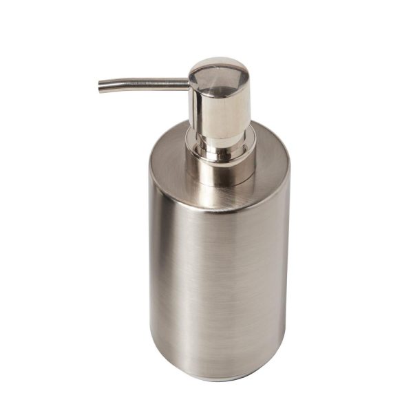 Saturday Knight Ltd Roche Sturdy Iron Bath Lotion Pump Dispenser - 7.74x2.89x2.89 , Nickel Online now - Image 3