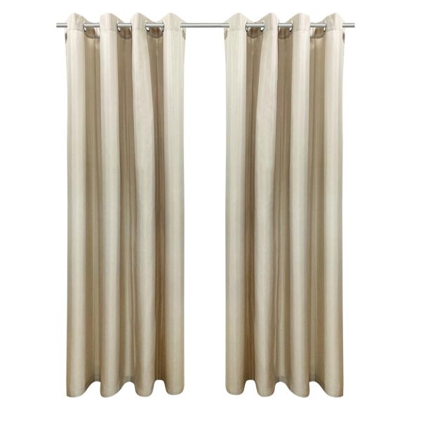 Commonwealth Seascapes Light Filtering Provide Privacy and Shade Grommet Outdoor Panel Pair Linen Discount - Image 2