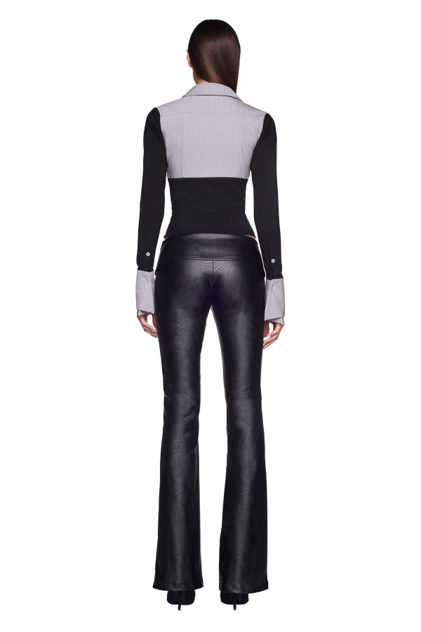CLAUDINA TOP - BLACK GREY Hot on Sale - Image 3